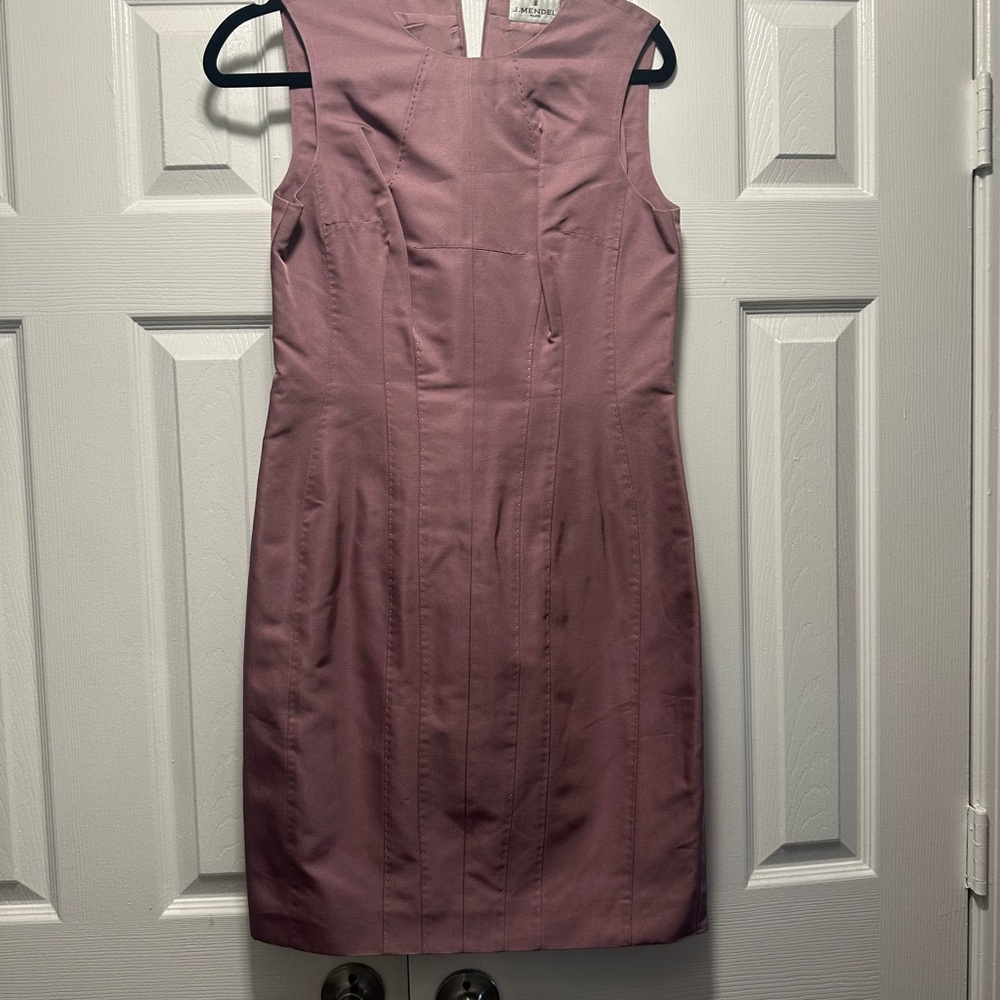 Elegant Mauve Sleeveless Dress